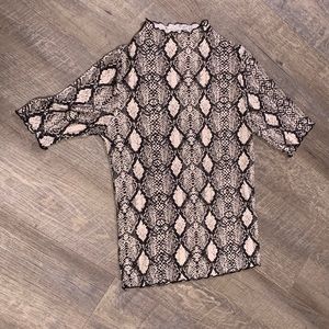 Snake Print Blouse